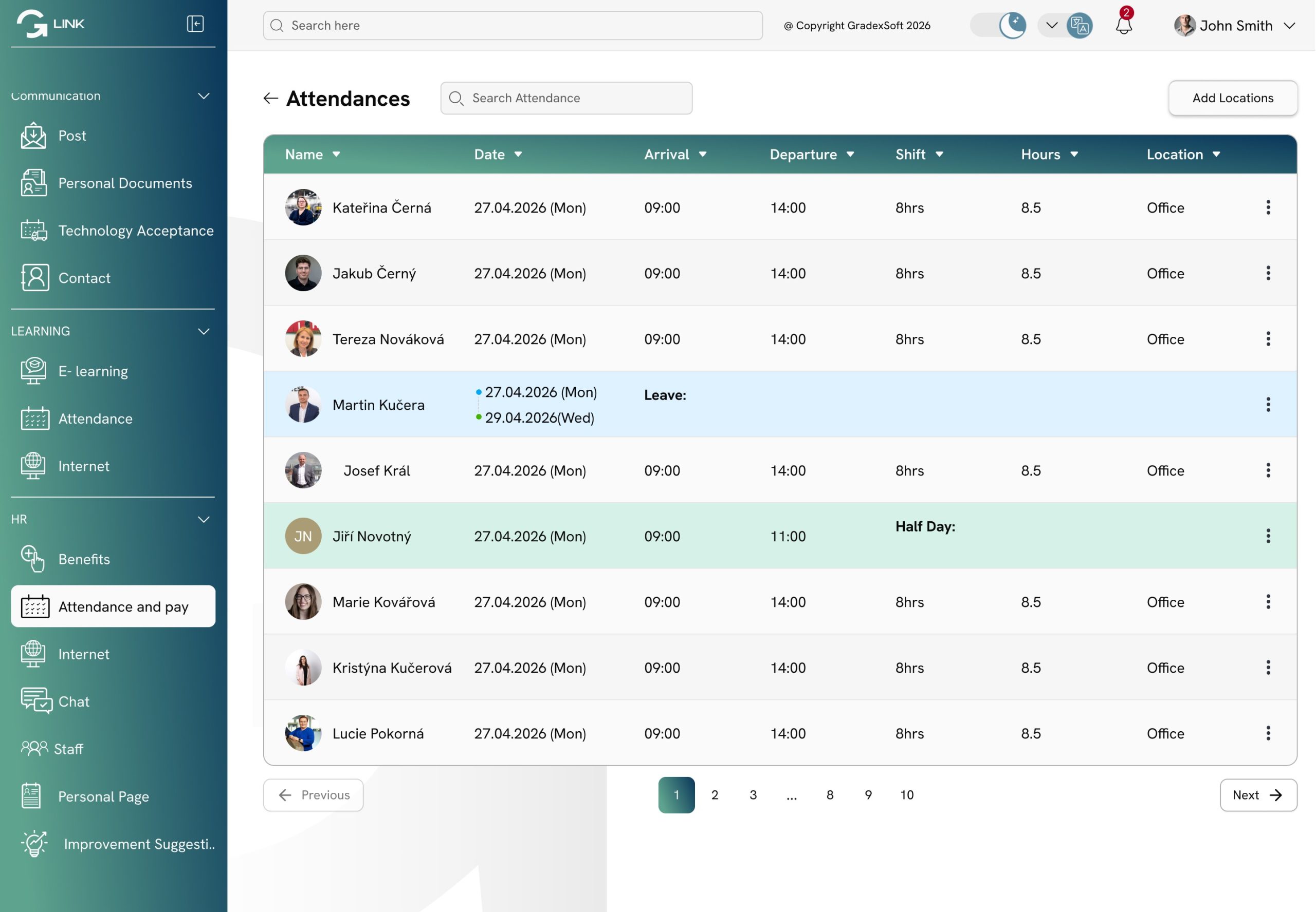 Attandance and Pay Screen (Admin ss