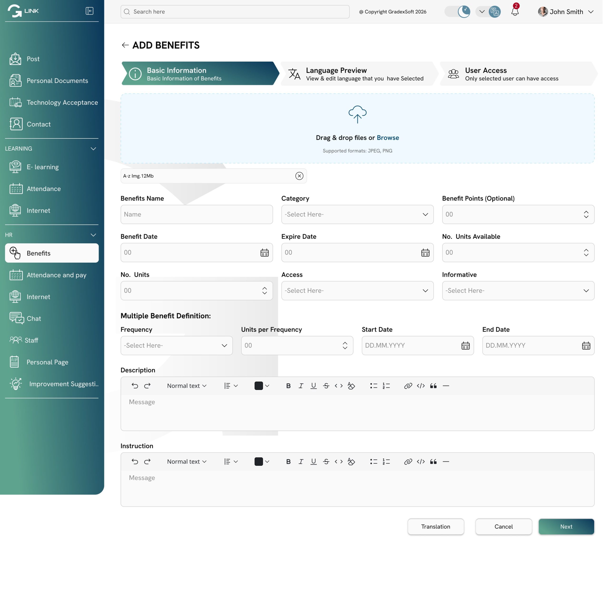 Benifis Screen (Add ddd